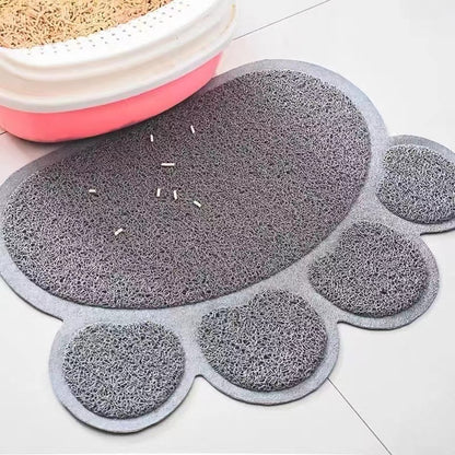 แผ่นดักทรายแมว Cat Litter Mat แผ่นดักทรายแมว สามารถนำทรายกลับมาใช้ไหม่ได้ Cat litter Pad แผ่นดักทราย เสื่อแมว